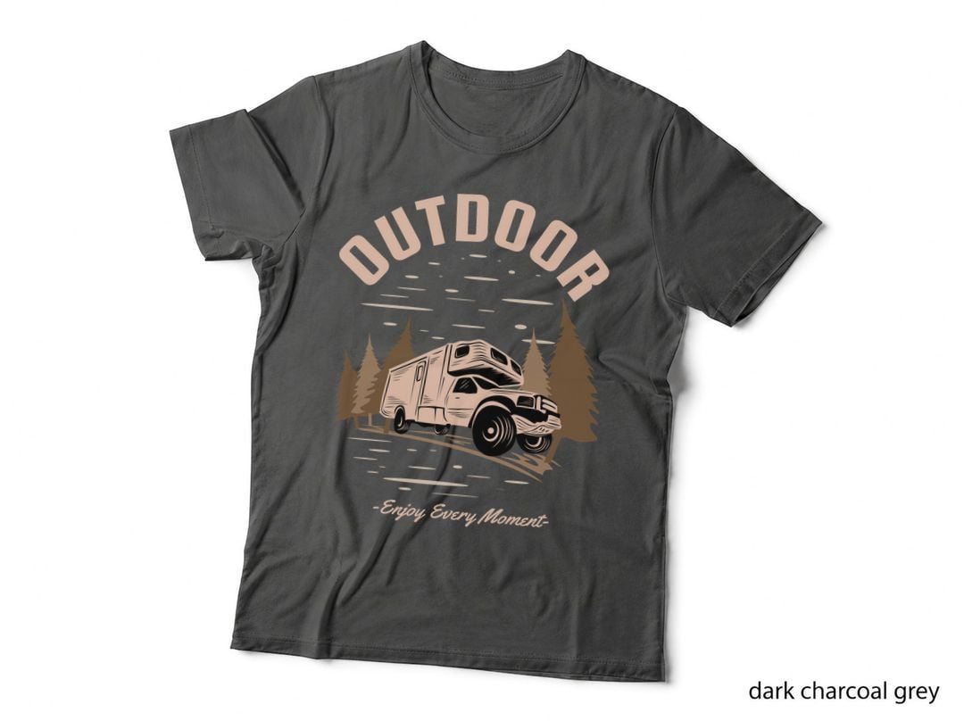 Outdoor Camping Enjoy Every Moment RV Camper Van Outdoors T-Shirt