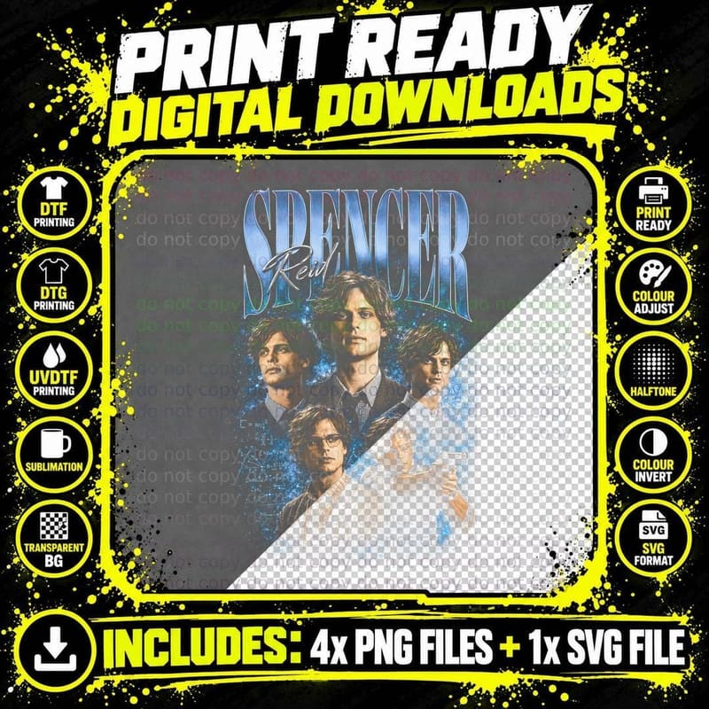 Sci-Fi Adventure Halftone T-Shirt, Supernatural Mystery Png SVG Digital Bundle