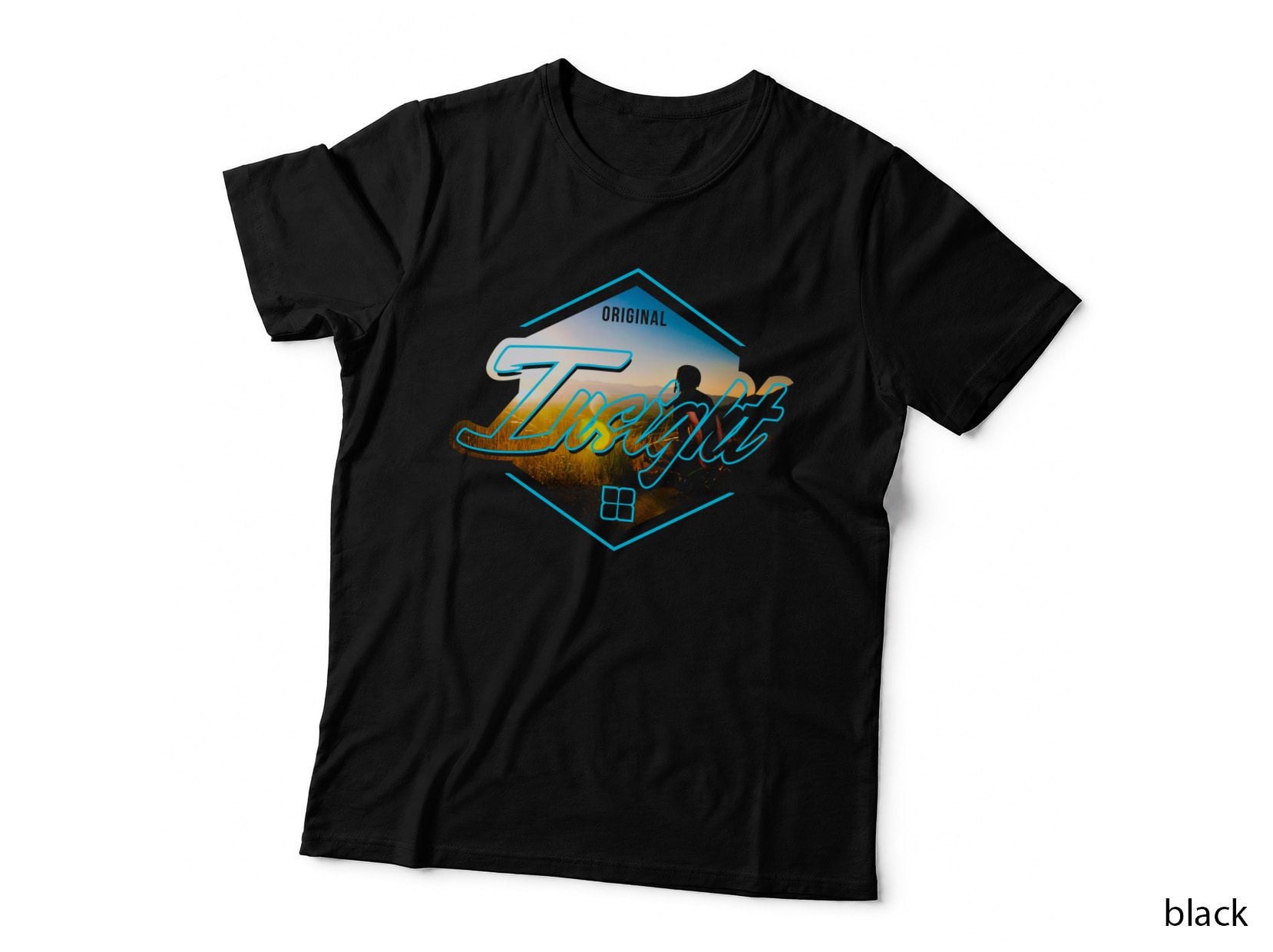 Twilight Mountain Diamond Sunset Scenic Vintage T-Shirt