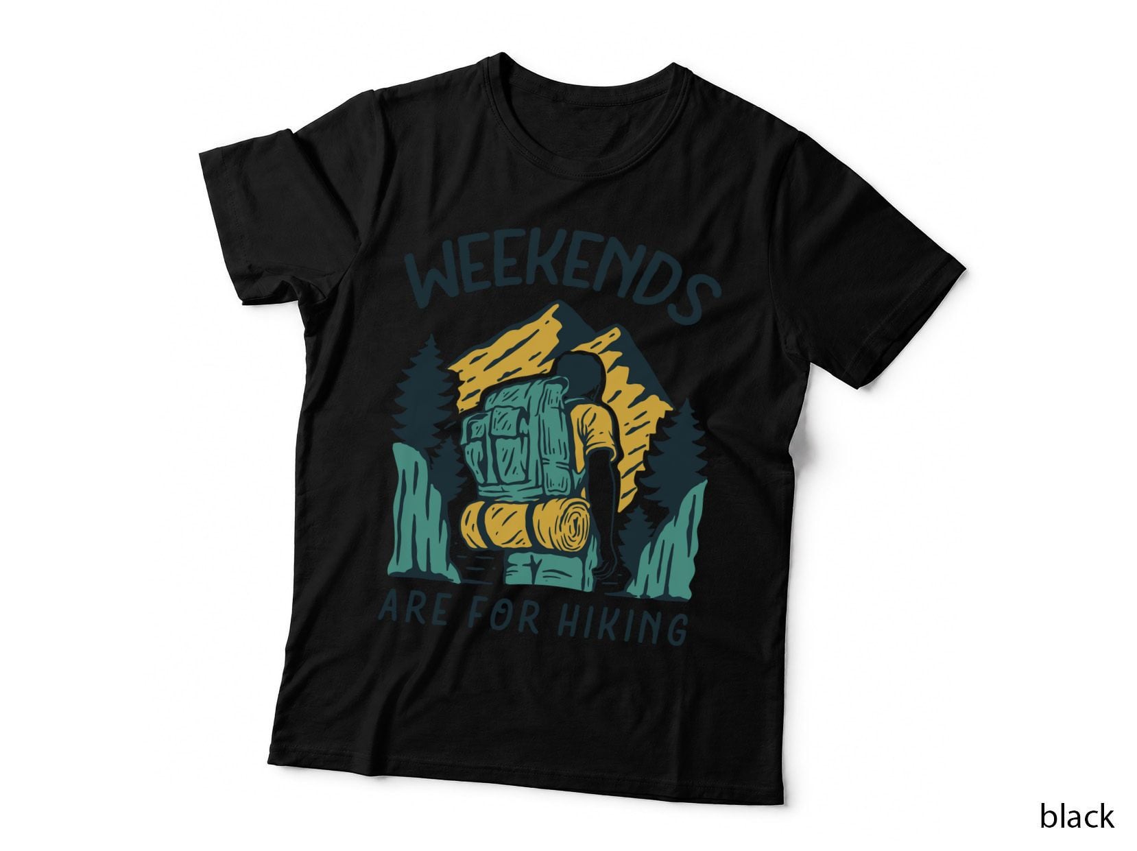 Weekends Hiking Are for Backpack Mountains Outdoor Adventure T-Shirt