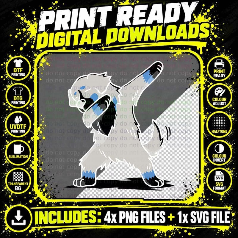 Bernese Mountain Dog T-Shirt Dab Dance Gift Shirt Png SVG Digital Bundle