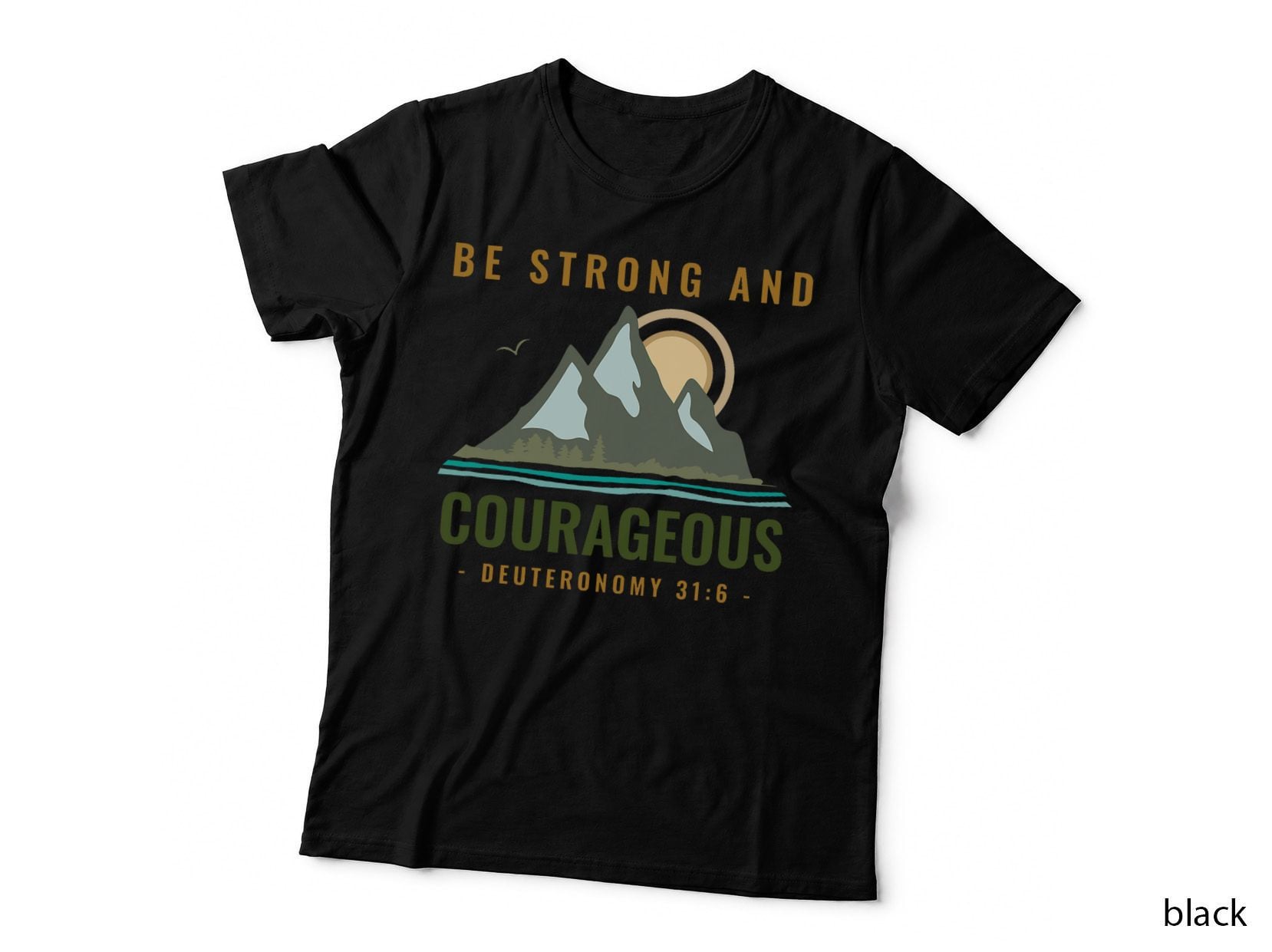Bible Verse Shirt Vbs Deuteronomy 31 6 Christian Camping T-Shirt