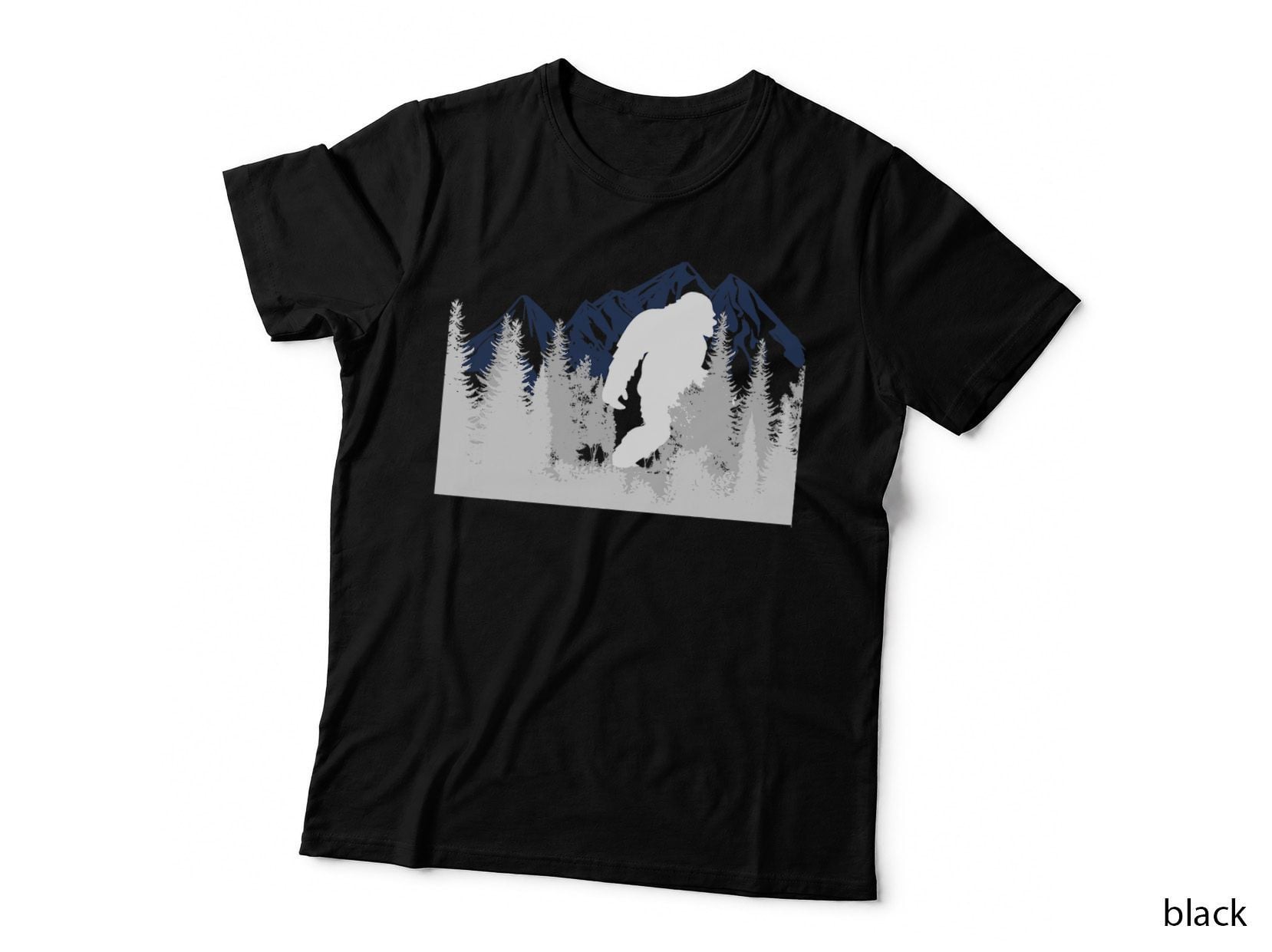 Bigfoot Sasquatch Design Women and Men Trip Hiking Lovers T-Shirt