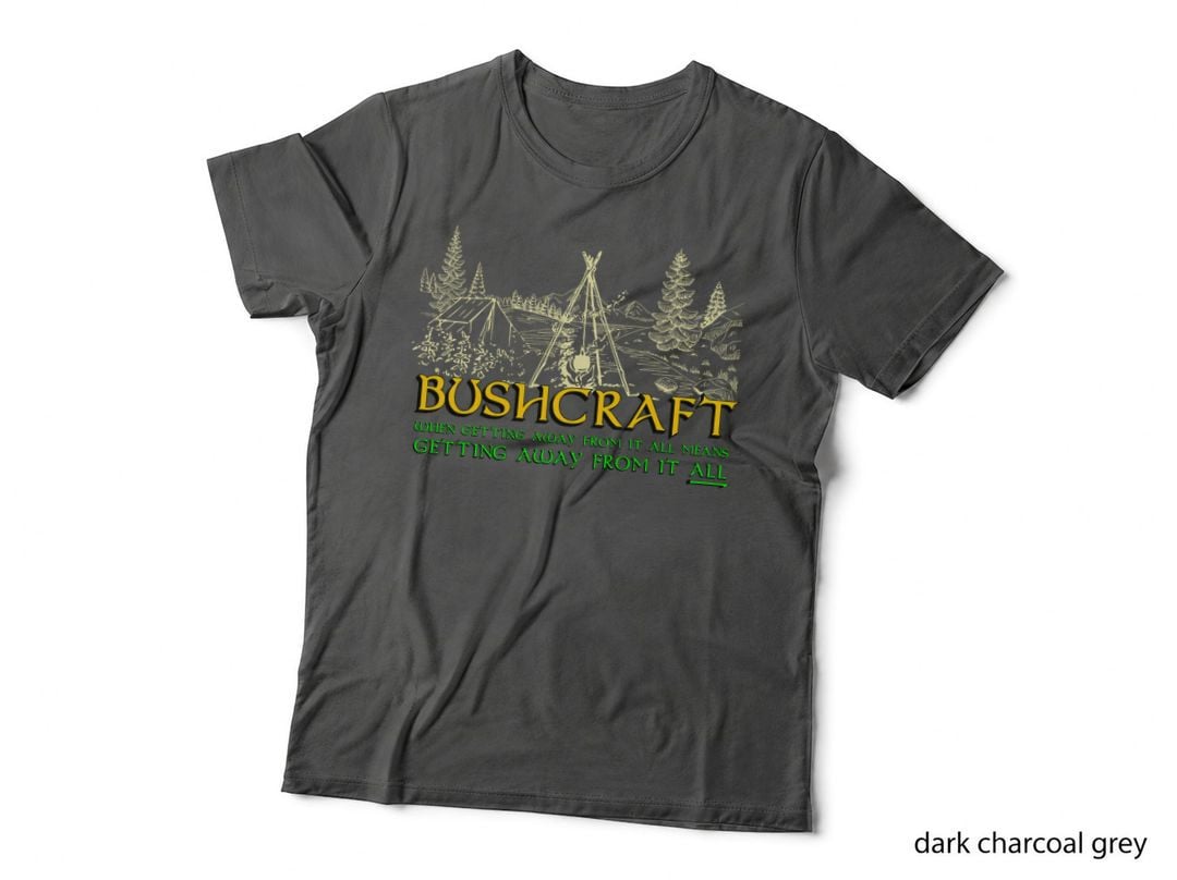 Bushcraft Hiking Camping, Outdoor Adventure Gear, Nature Enthusiast T-Shirt