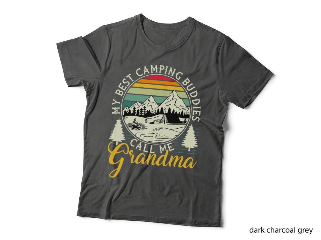 Camper Outdoor Tent My Best Camping Buddies Call Me Grandma T-Shirt