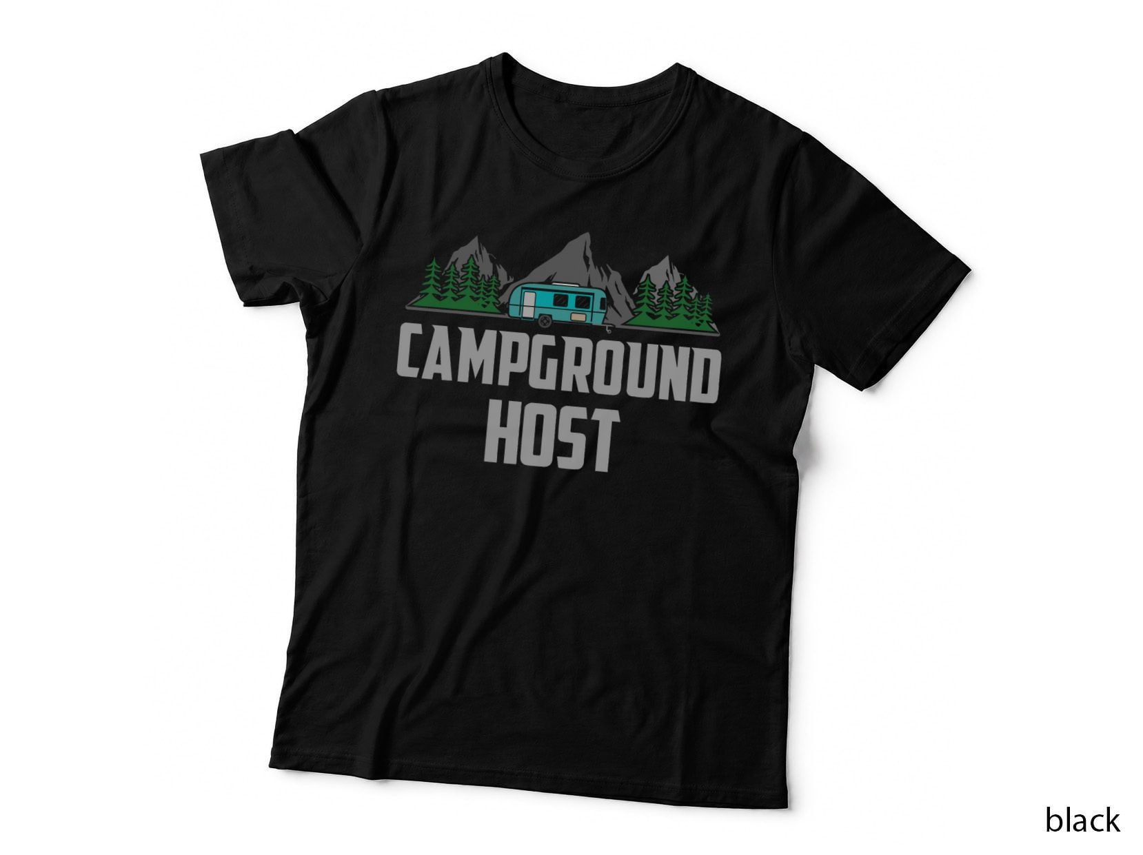 Campground Host Camping Campsite, Outdoor Workwear for Women T-Shirt