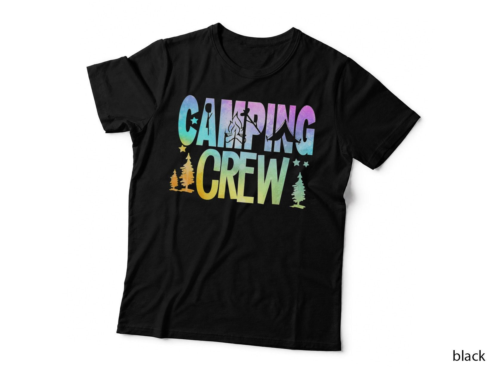 Camping Crew Rv Camper Outdoors Vacation Adventures T-Shirt