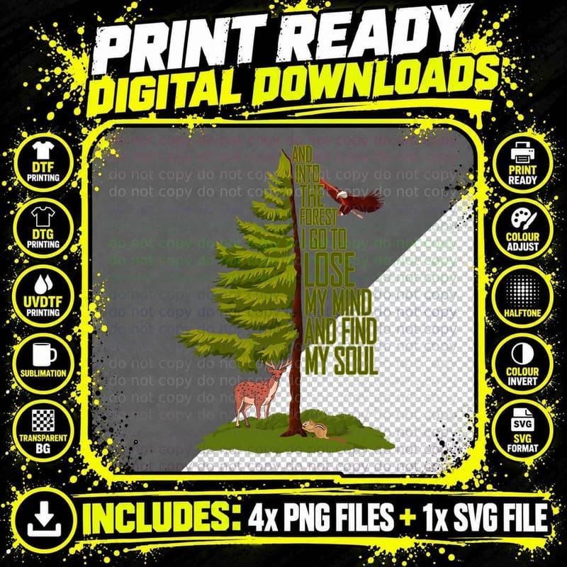Camping Lover - Nature Adventure - and into the Forest I Png SVG Digital Bundle