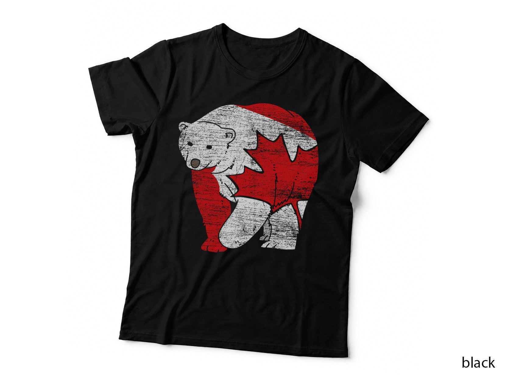 Canadian Bear Maple Leaf Canada Day, Wildlife, Nature Lover T-Shirt