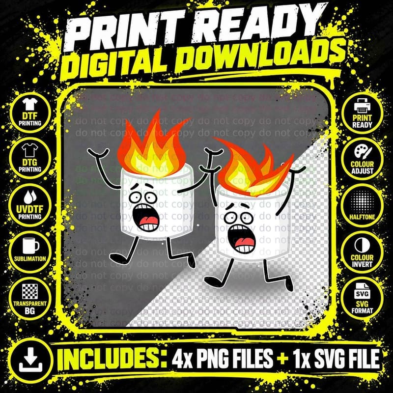 Children's Camp Camping Funny T-Shirt Boys Kids Tees Png SVG Digital Bundle