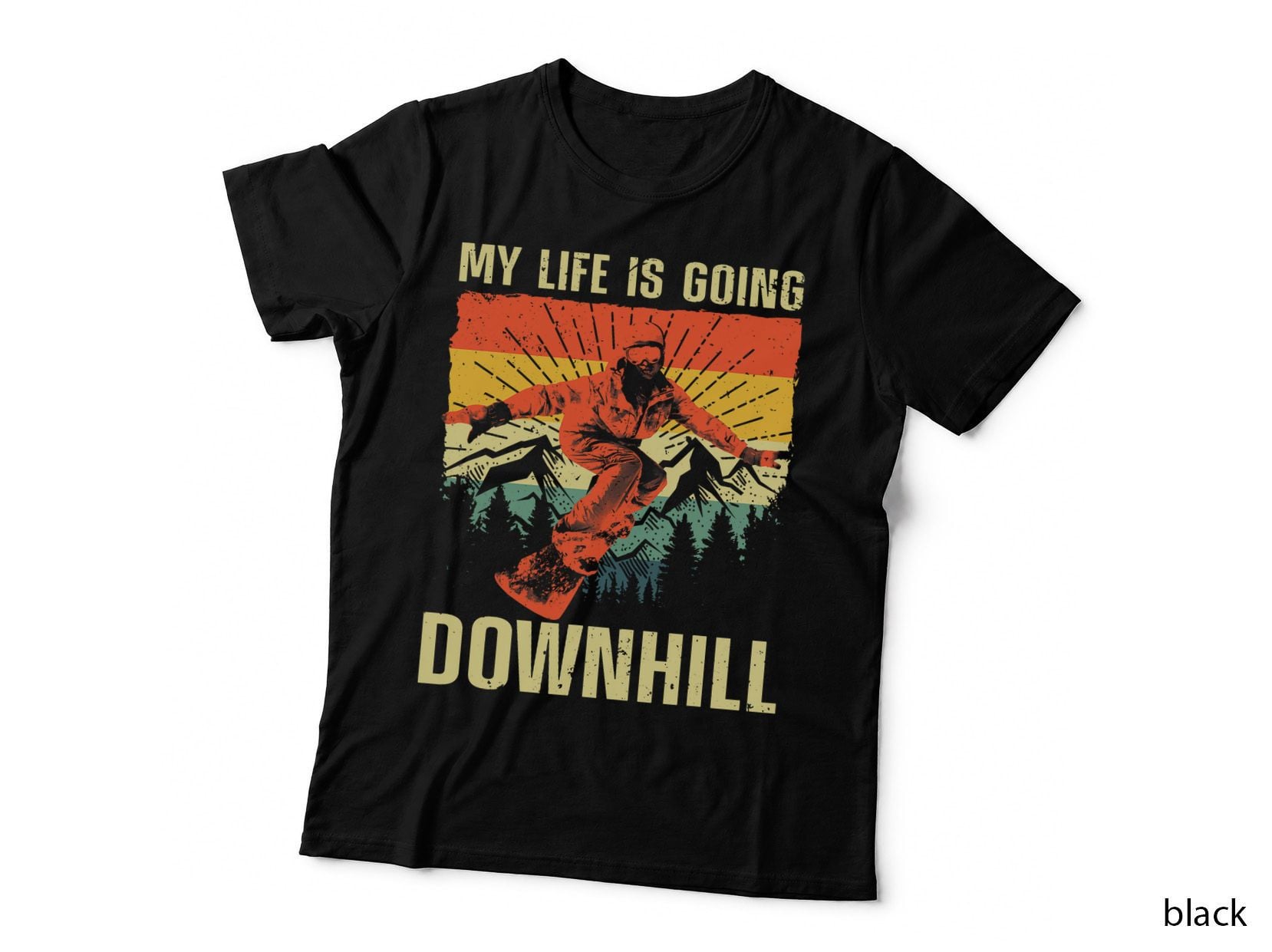 Cool Snowboarding Art for Men Women Snowboard Snowboarder T-Shirt