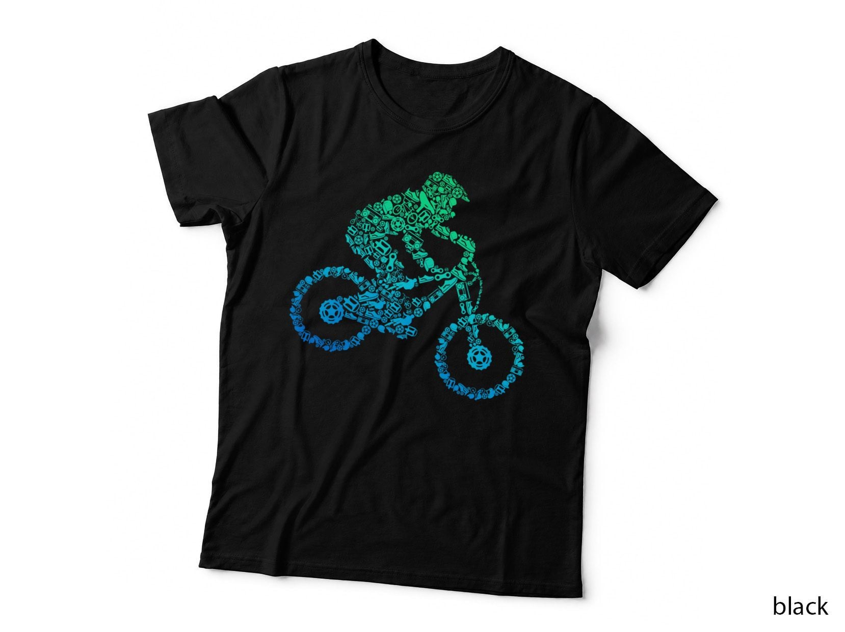 Downhill Mountain Bike Biker MTB Boys Children T-Shirt