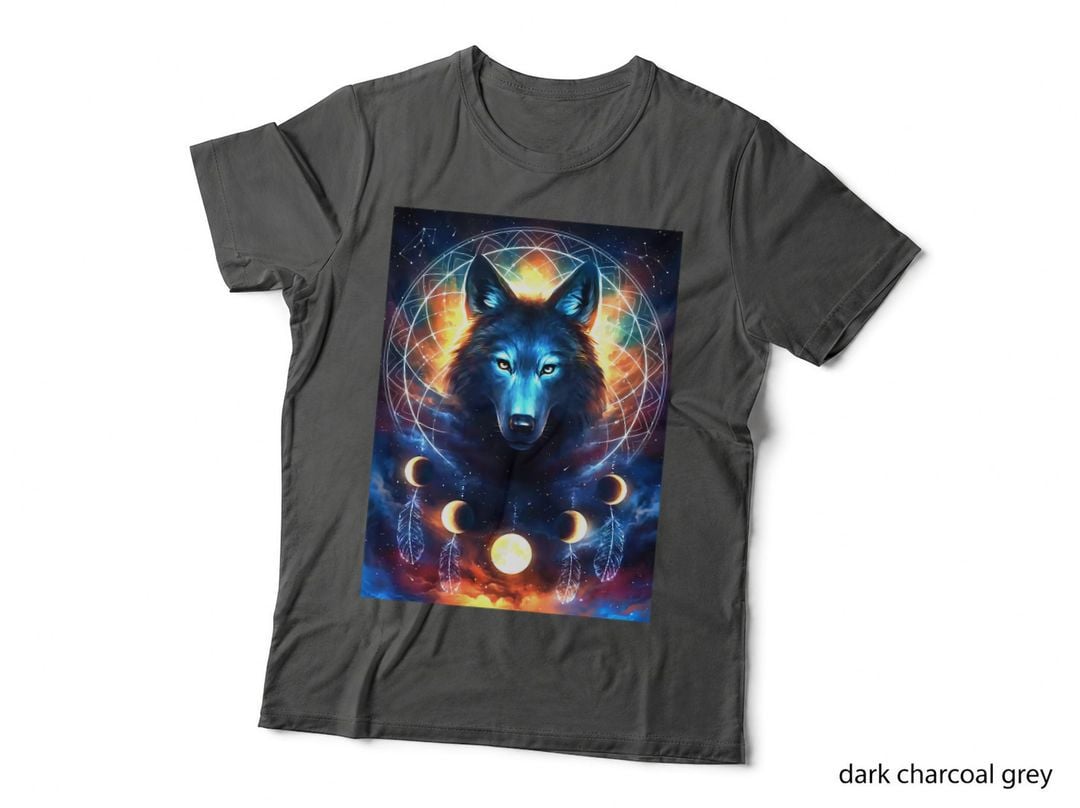 Dreamcatcher Wolf, Native American, Boho Style, Fashion, Nature Lovers T-Shirt