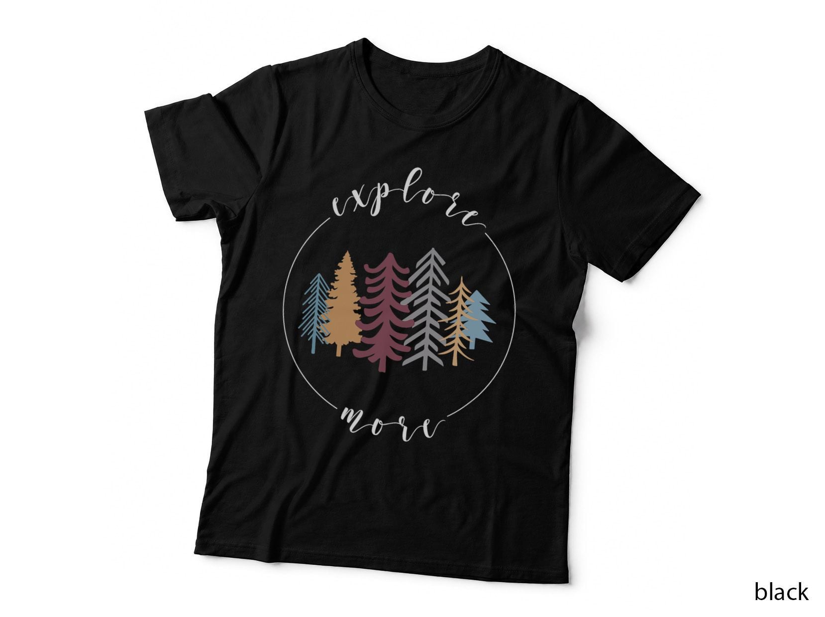Explore More Outdoor Adventure Hiking Camping Minimal Design T-Shirt