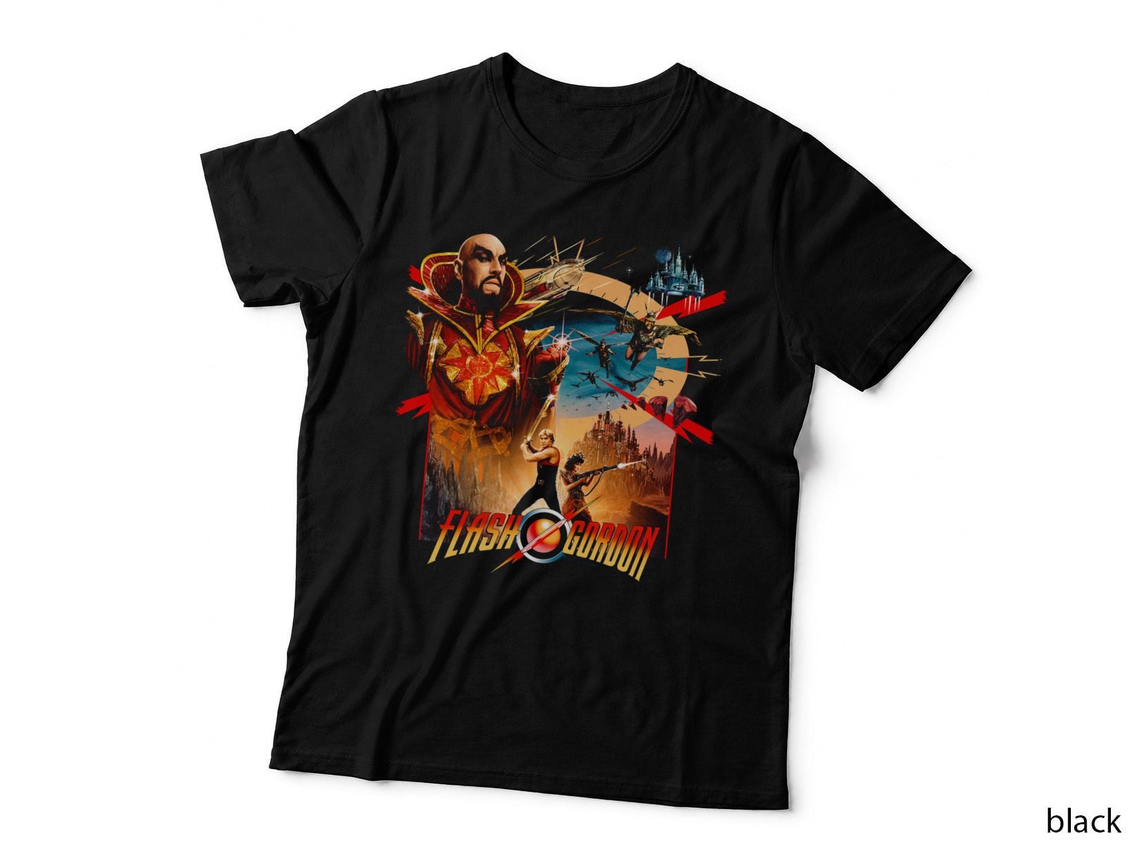 Flash Gordon T-Shirt, Sci-Fi Space Adventure, Futuristic Print