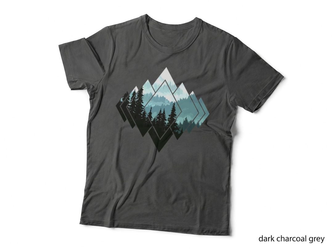 Forest Nature Mountains Trekking Hiking Camping Outdoor Gift T-Shirt