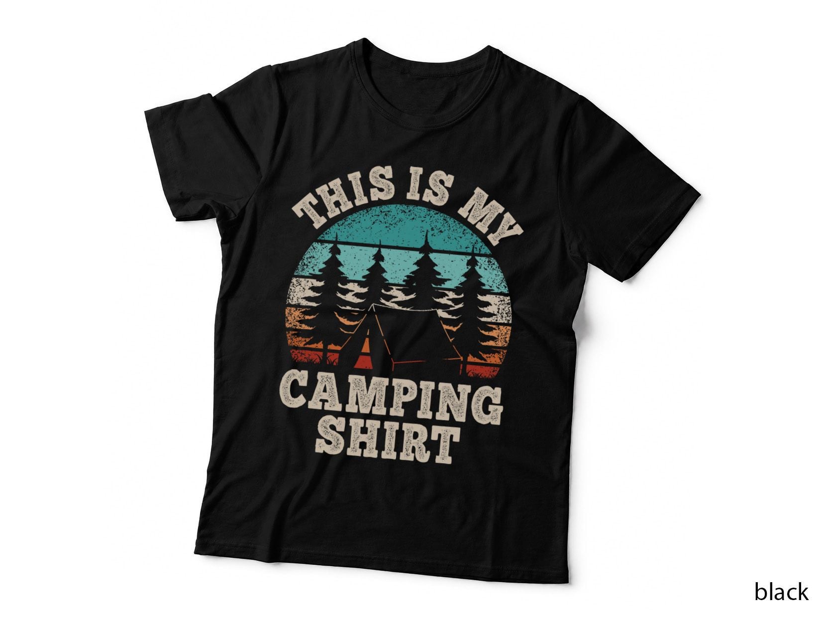 Funny Camper Hiking Nature Outdoor This Is My Camping T-Shirt