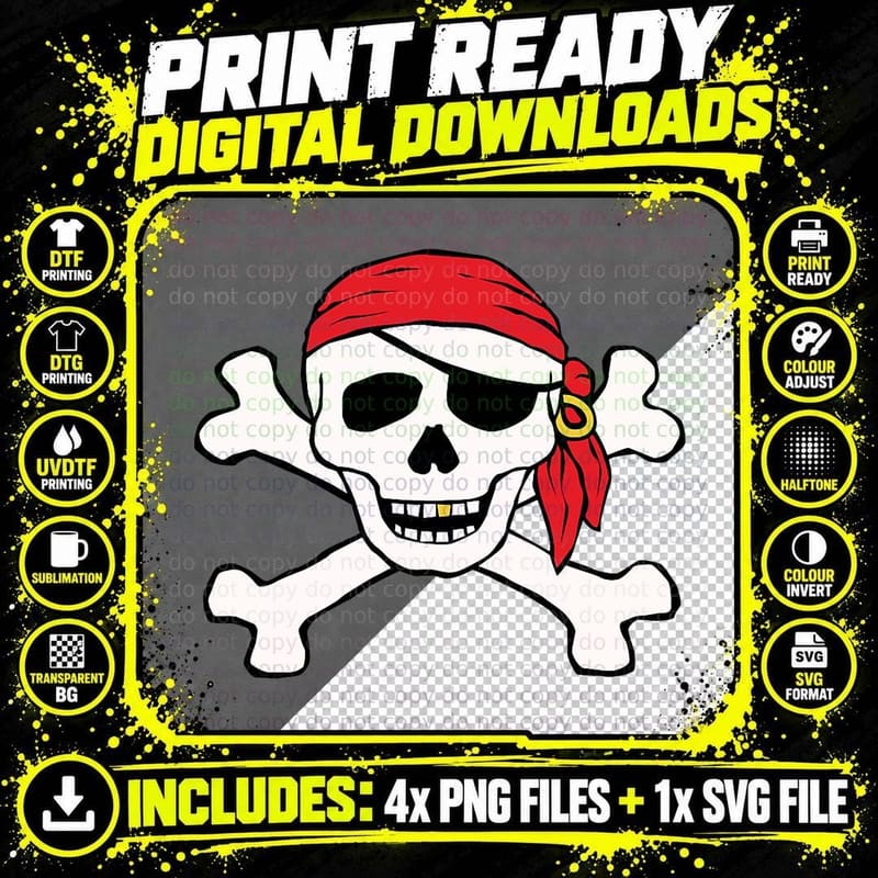 Funny Pirate, Humor for Women, Nautical Style Png SVG Digital Bundle