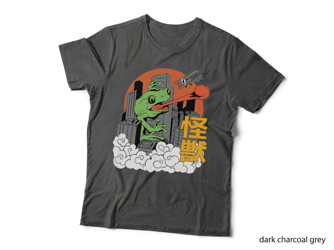 Giant Frog Sunset Japanese, Frog Art, Nature, Adventure Style T-Shirt