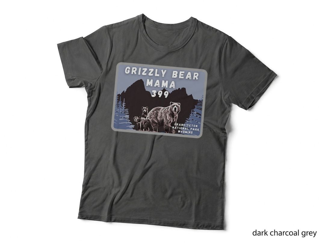 Grizzly Bear Mama 399 Grand Teton Natl Park Wyoming, National Parks T-Shirt