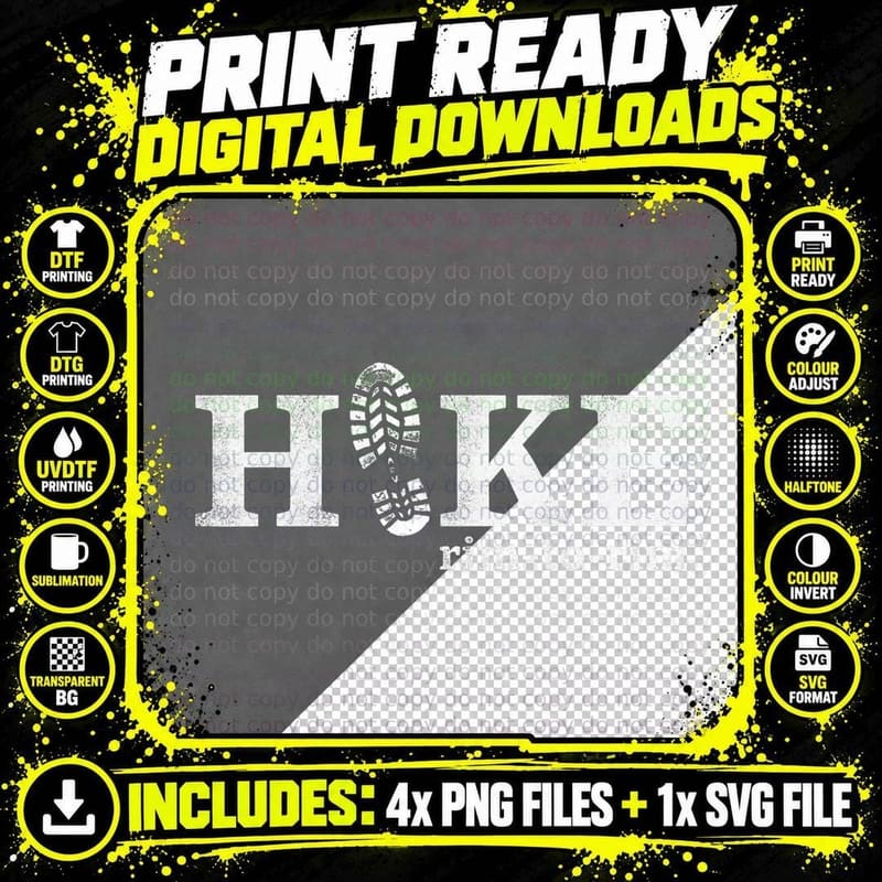 Hike Rim to Rim Funny Camping, Outdoor Humor, Hiking Png SVG Digital Bundle
