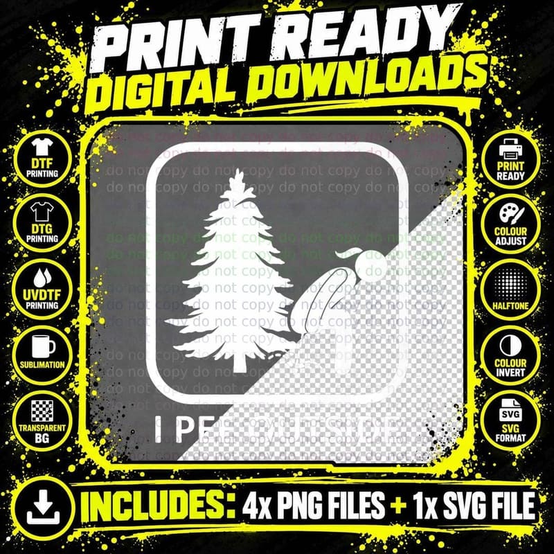 I Pee Outside Girl Funny Camping Joke Hiking Camp Camper Png SVG Digital Bundle