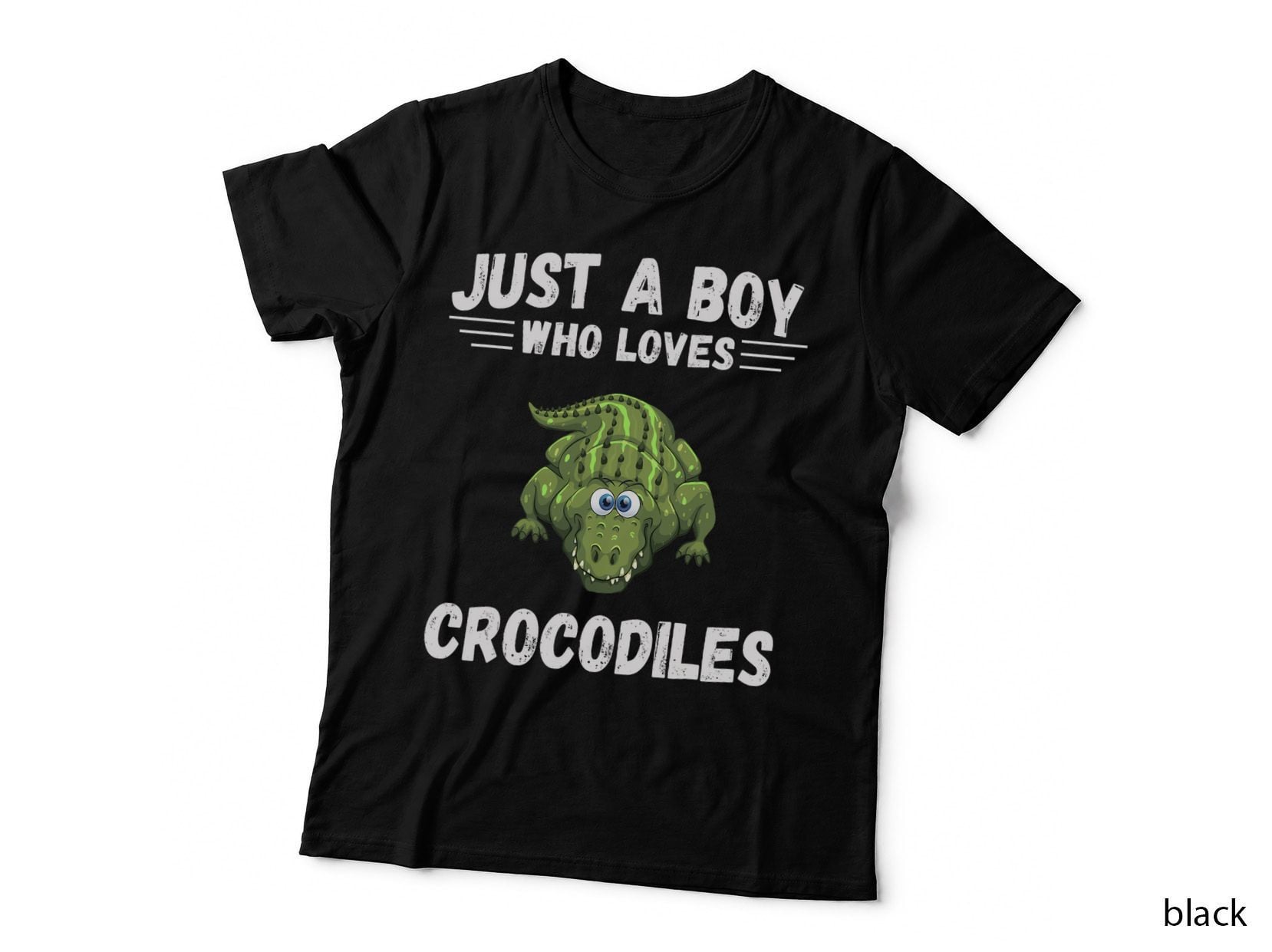 Just a Boy Who Loves Alligator Crocodiles Cute, Reptile Lover Gift T-Shirt