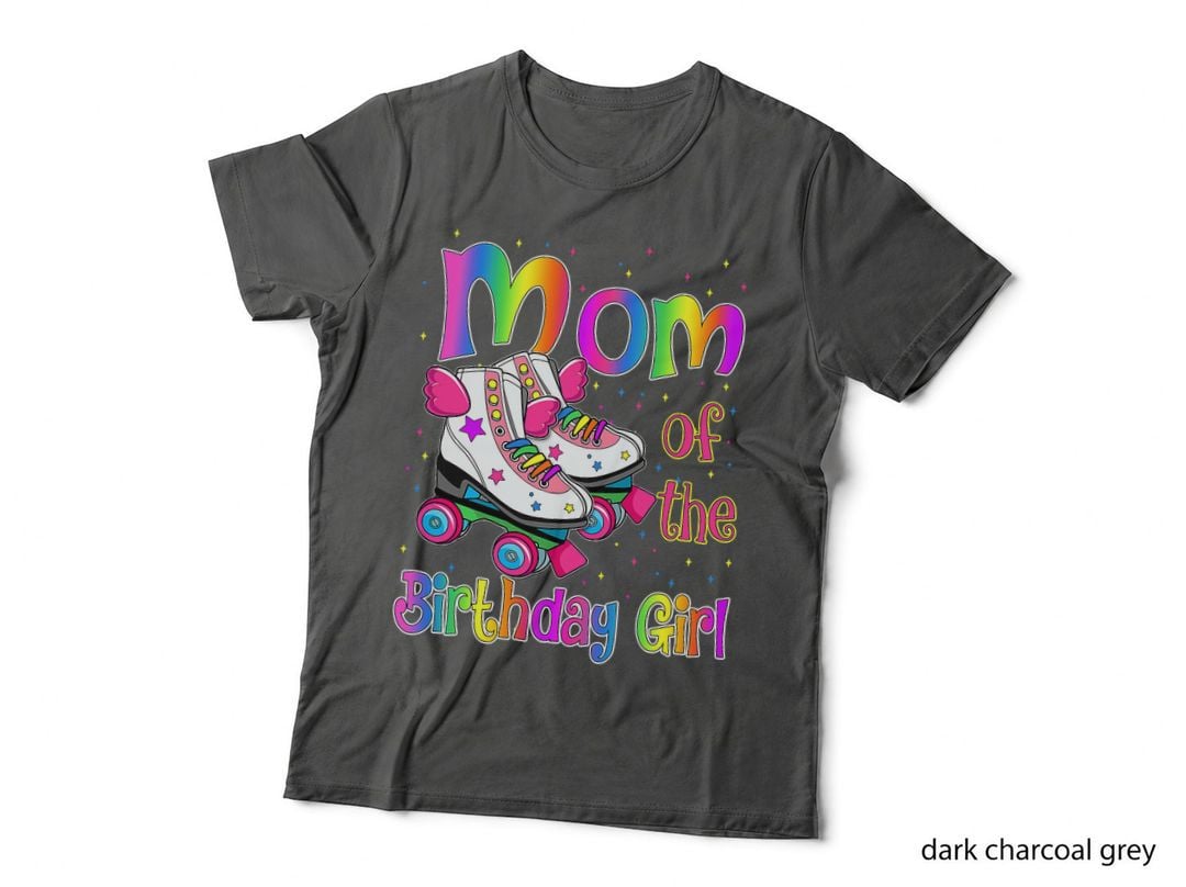 Mom Birthday Rolling Skate Birthday Family Party T-Shirt
