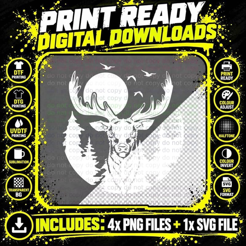 My Hotel Has Way More T-Shirt, Deer Circle Mountains Png SVG Digital Bundle