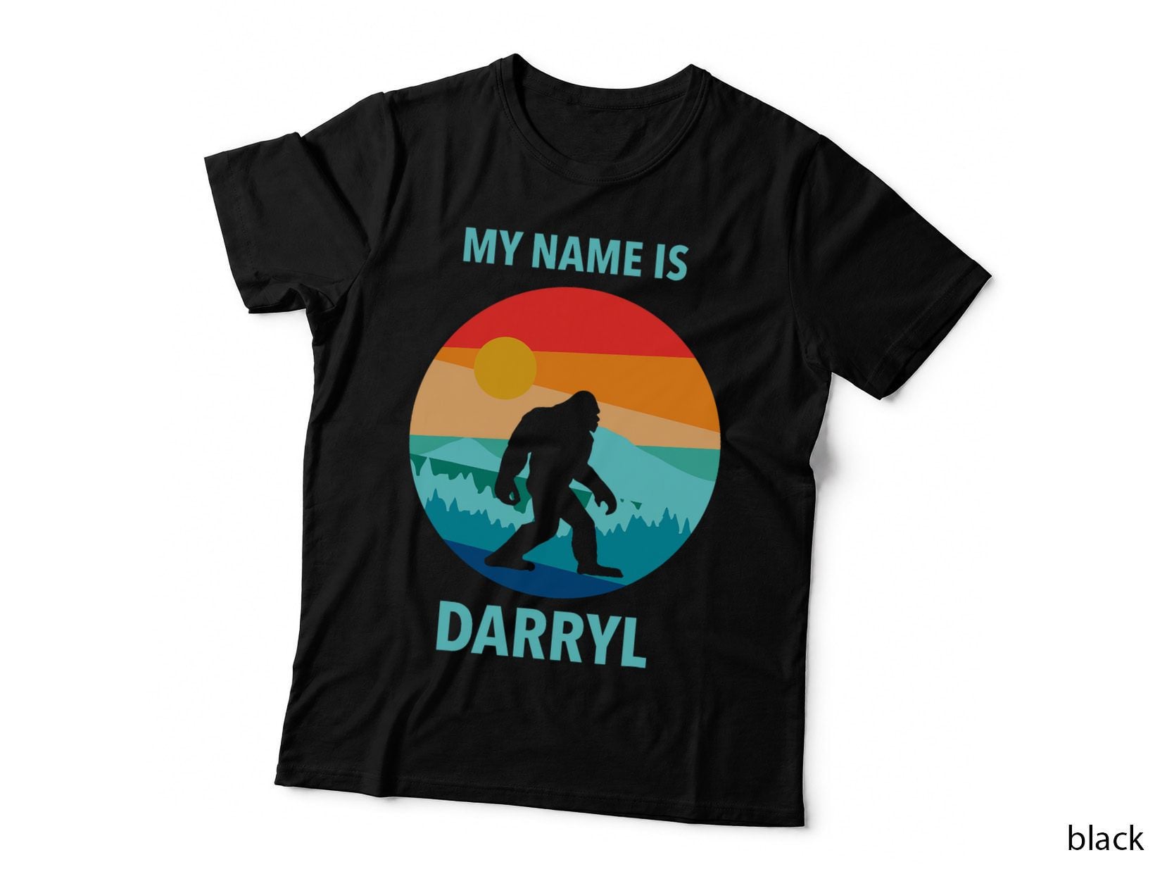 My Name Is Darryl Funny Bigfoot Camping Beer Lover Gift T-Shirt
