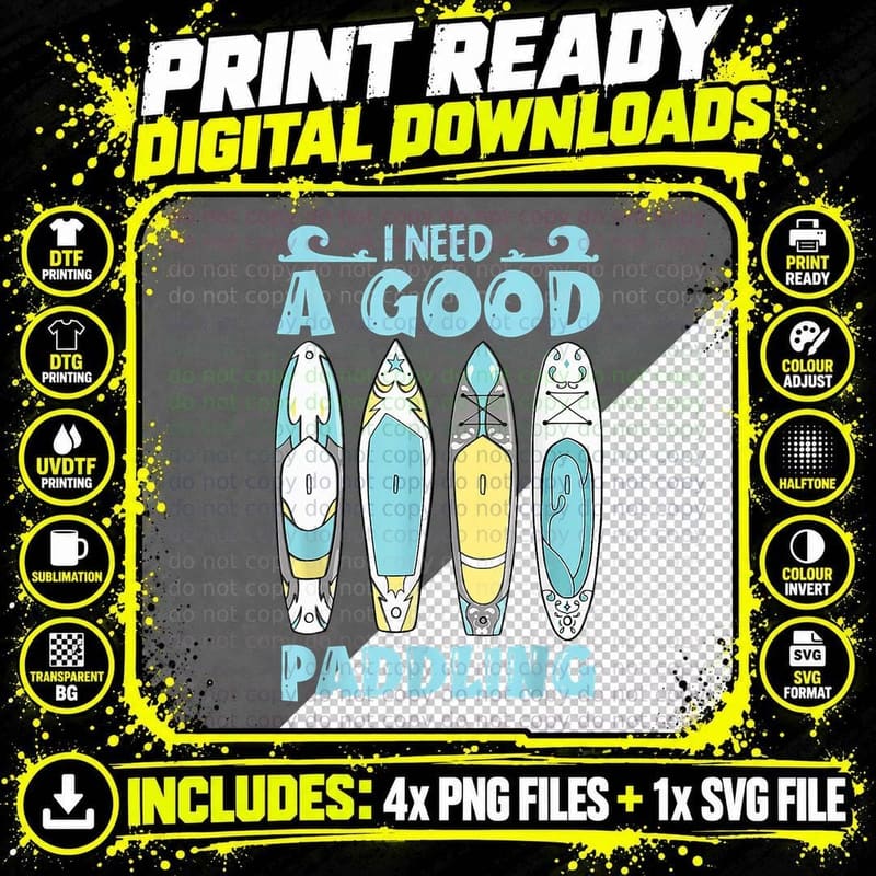 Need Good Paddling Kayaker Life Kayak Paddle Kayaking Png SVG Digital Bundle