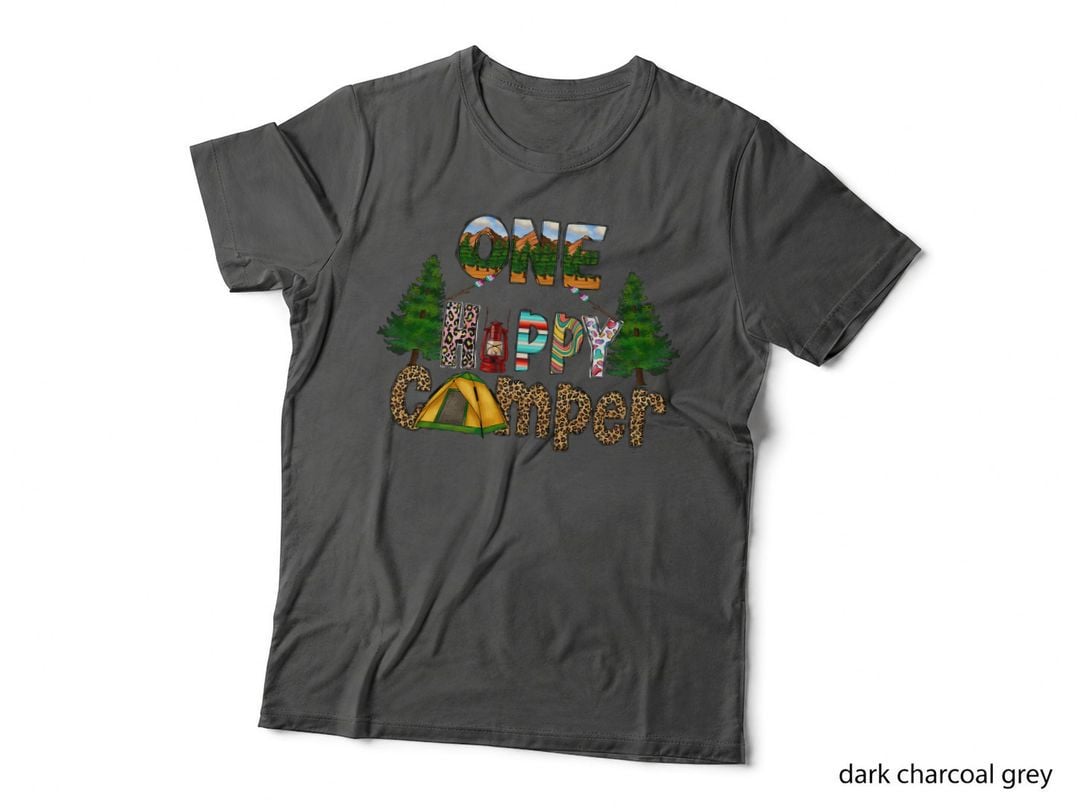 One Happy Camper Family Matching Birthday Camping T-Shirt