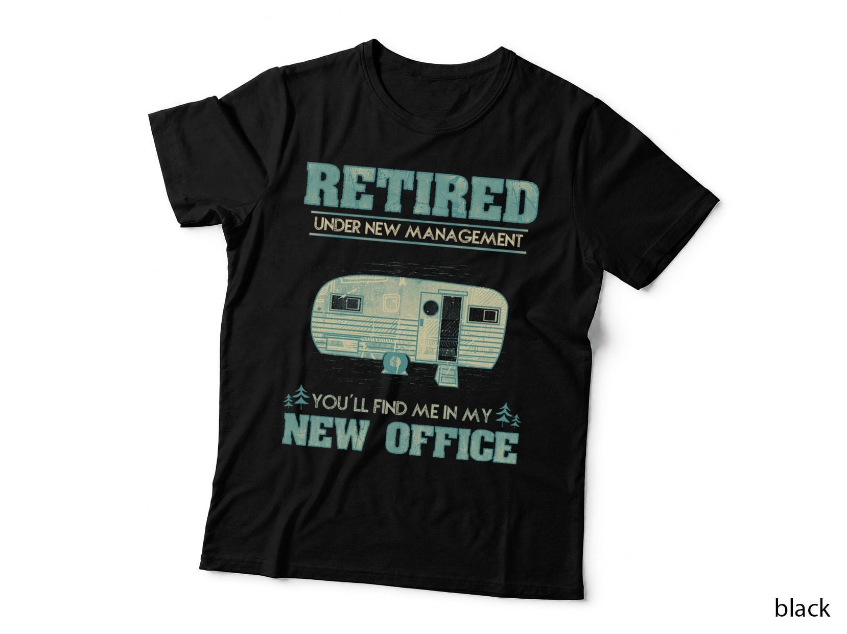 Retirement Funny Camping RV Caravan Gift Retiree New Office T-Shirt