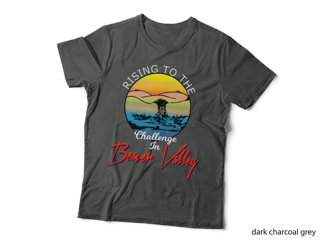 Rising to the Challenge in Beaver Valley Mens Camping T-Shirt