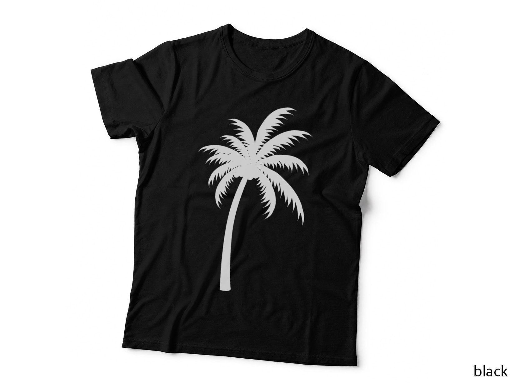 Single Palm Tree Full Canopy Outdoor T-Shirt, Nature Adventure Graphic Tee