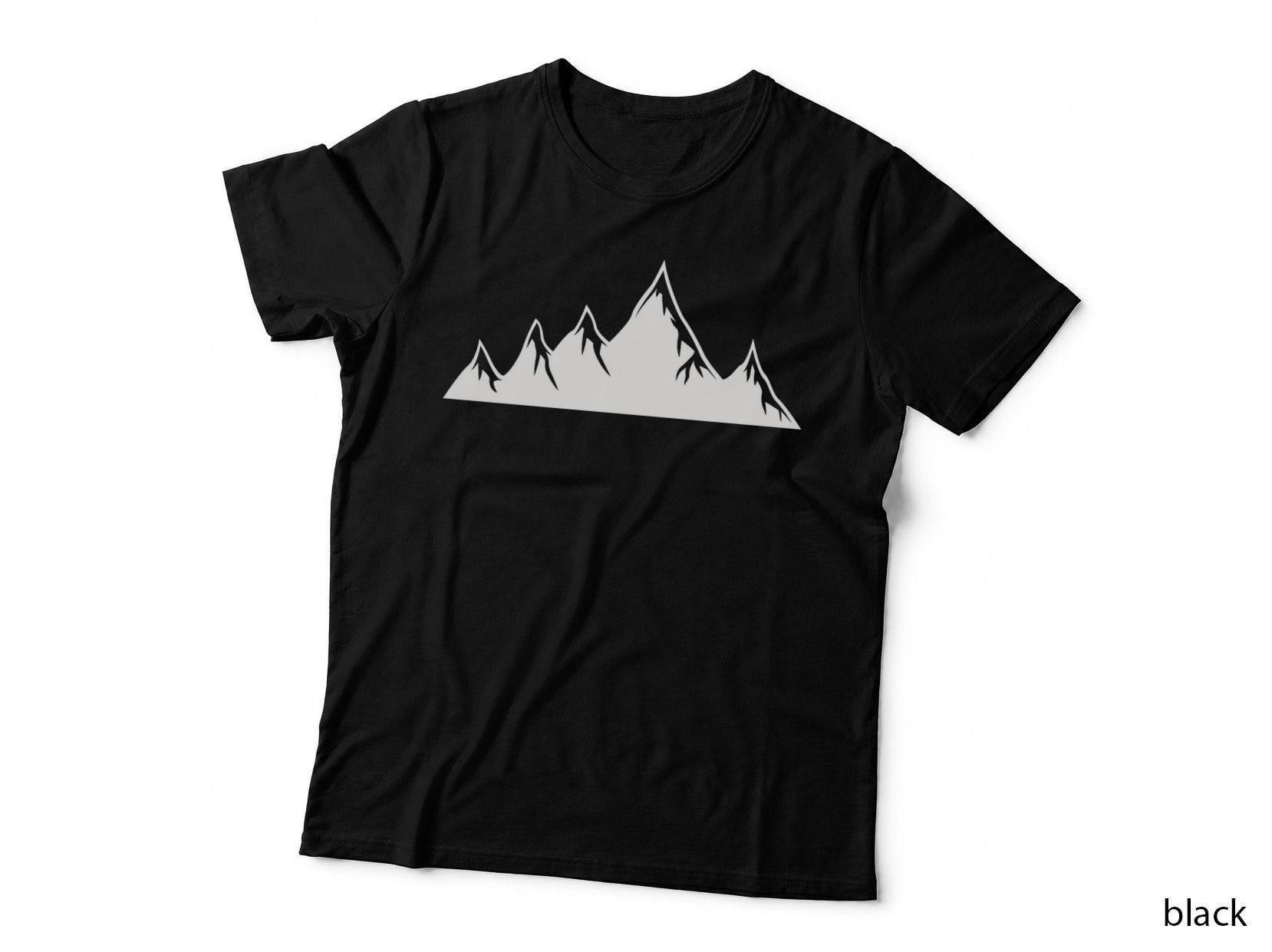 Snow-Capped Alpine Range Outdoor T-Shirt, Nature Adventure Graphic Tee