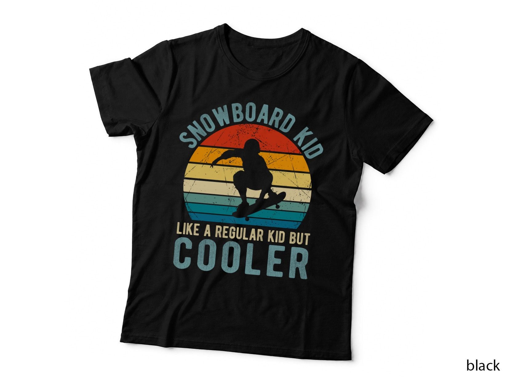 Snowboard Kid Like a Regular Kid but Cooler Toddler Kids T-Shirt