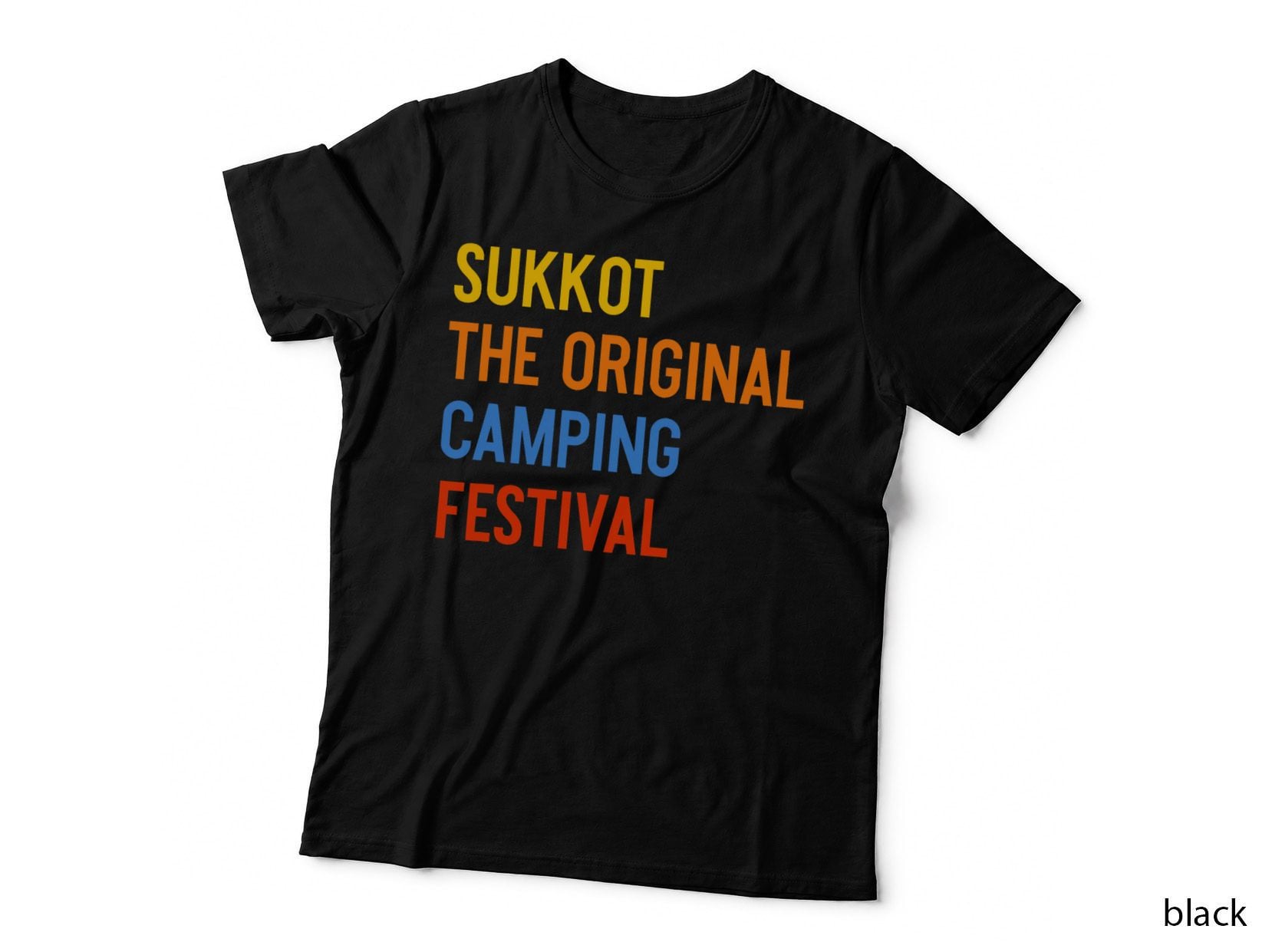 Sukkot the Original Camping Festival Lulav Etrog Jewish T-Shirt