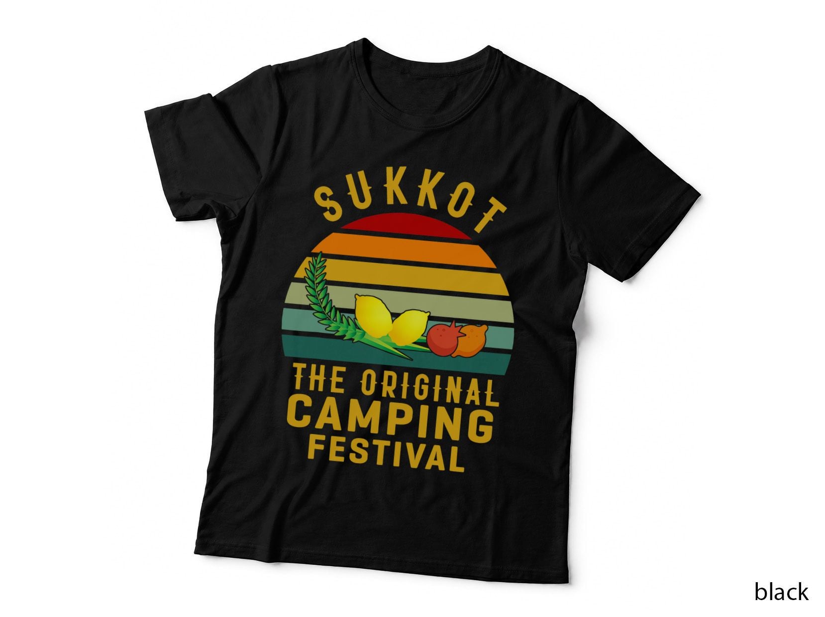Sukkot the Original Camping Festival Sukkah Lulav Etrog T-Shirt