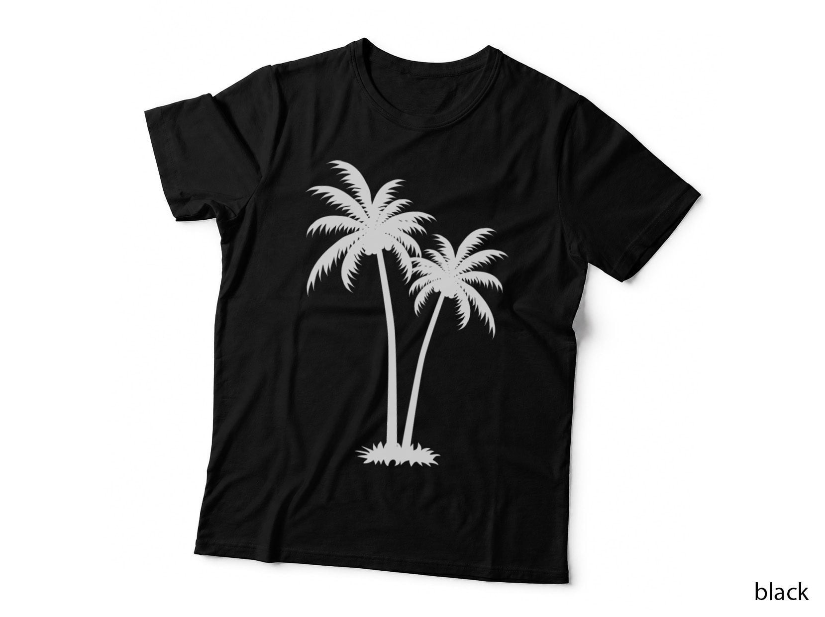 Two Palm Trees Standing Outdoor T-Shirt, Nature Adventure Graphic Tee