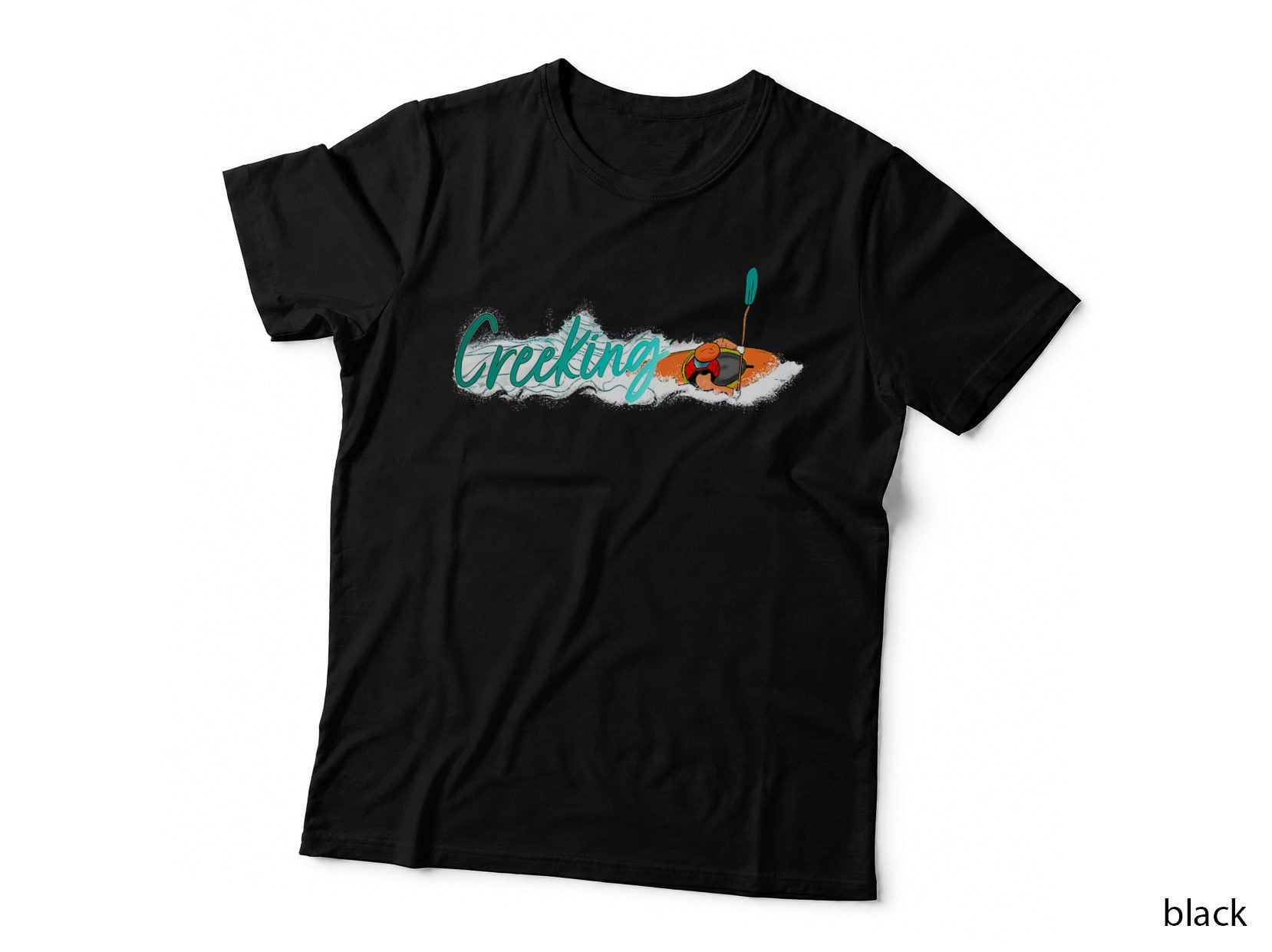 White Water Kayaking River Kayak Paddling Kayaker Creeking T-Shirt