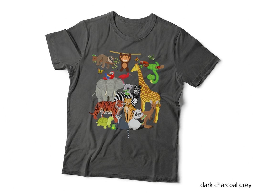 Zoo Animals Wildlife Birthday Party T-Shirt, Safari Adventure