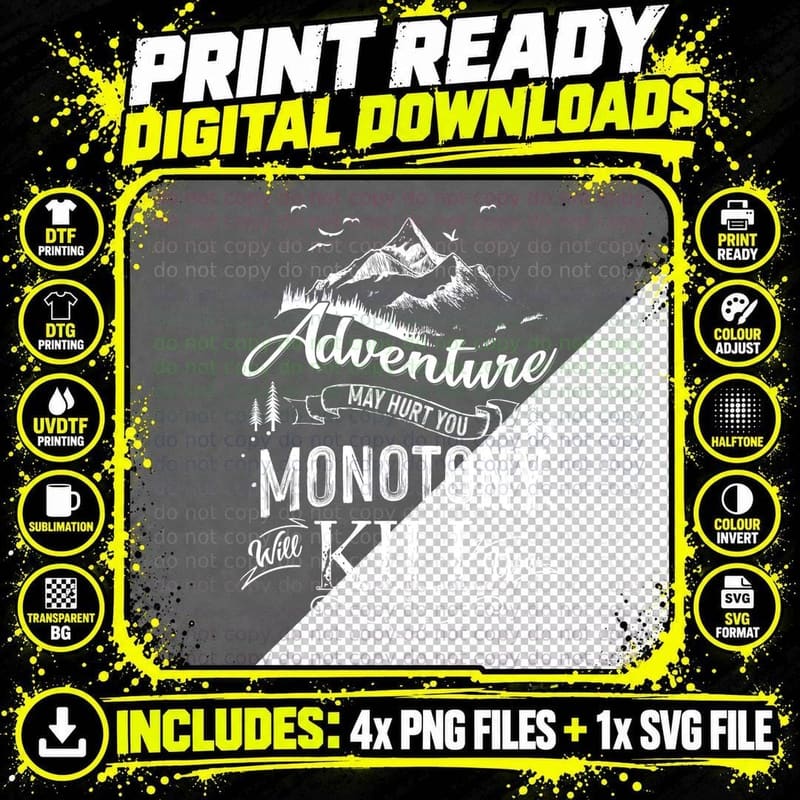 Adventure May Hurt You T-Shirt, Adventure Awaits Png SVG Digital Bundle