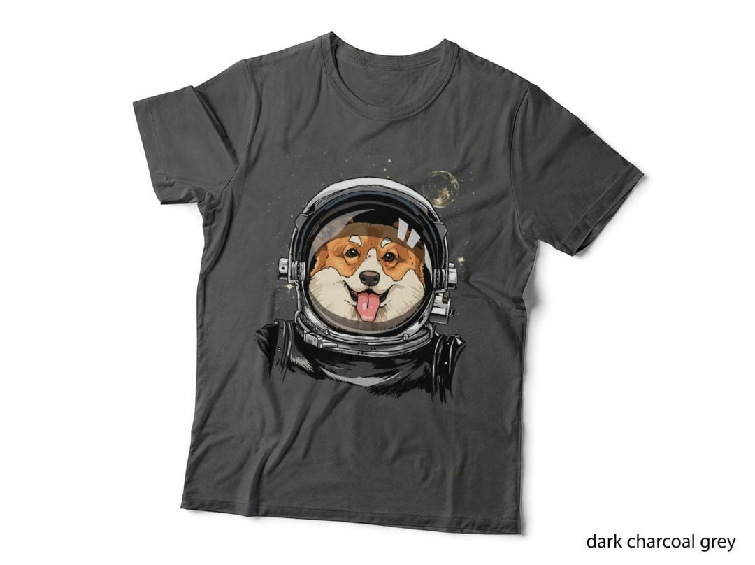 Astronaut Pembroke Welsh Corgi T-Shirt, Space Adventure Style
