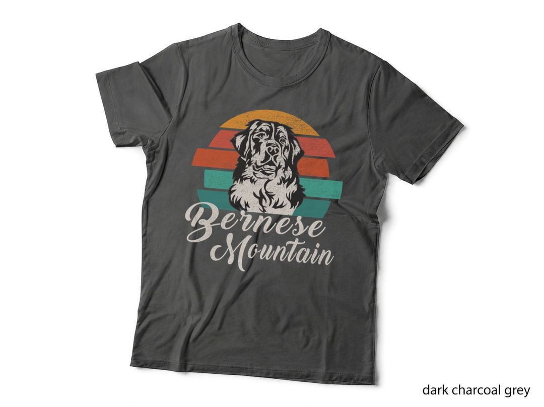 Bernese Mountain Dog T-Shirt, Vintage Retro Style, Pet Lover Apparel