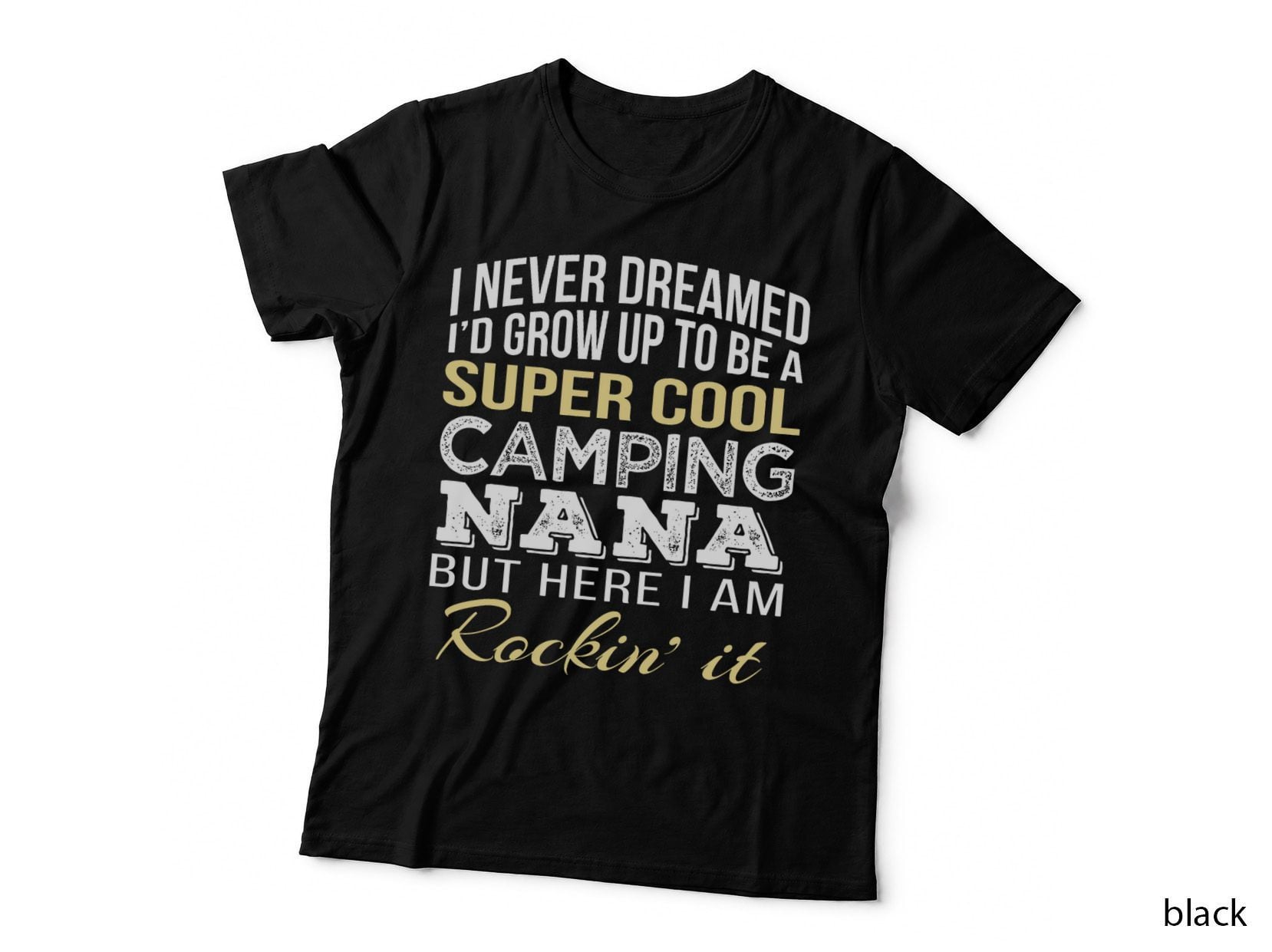 Camping Nana T-Shirt, Super Cool, Mom Family