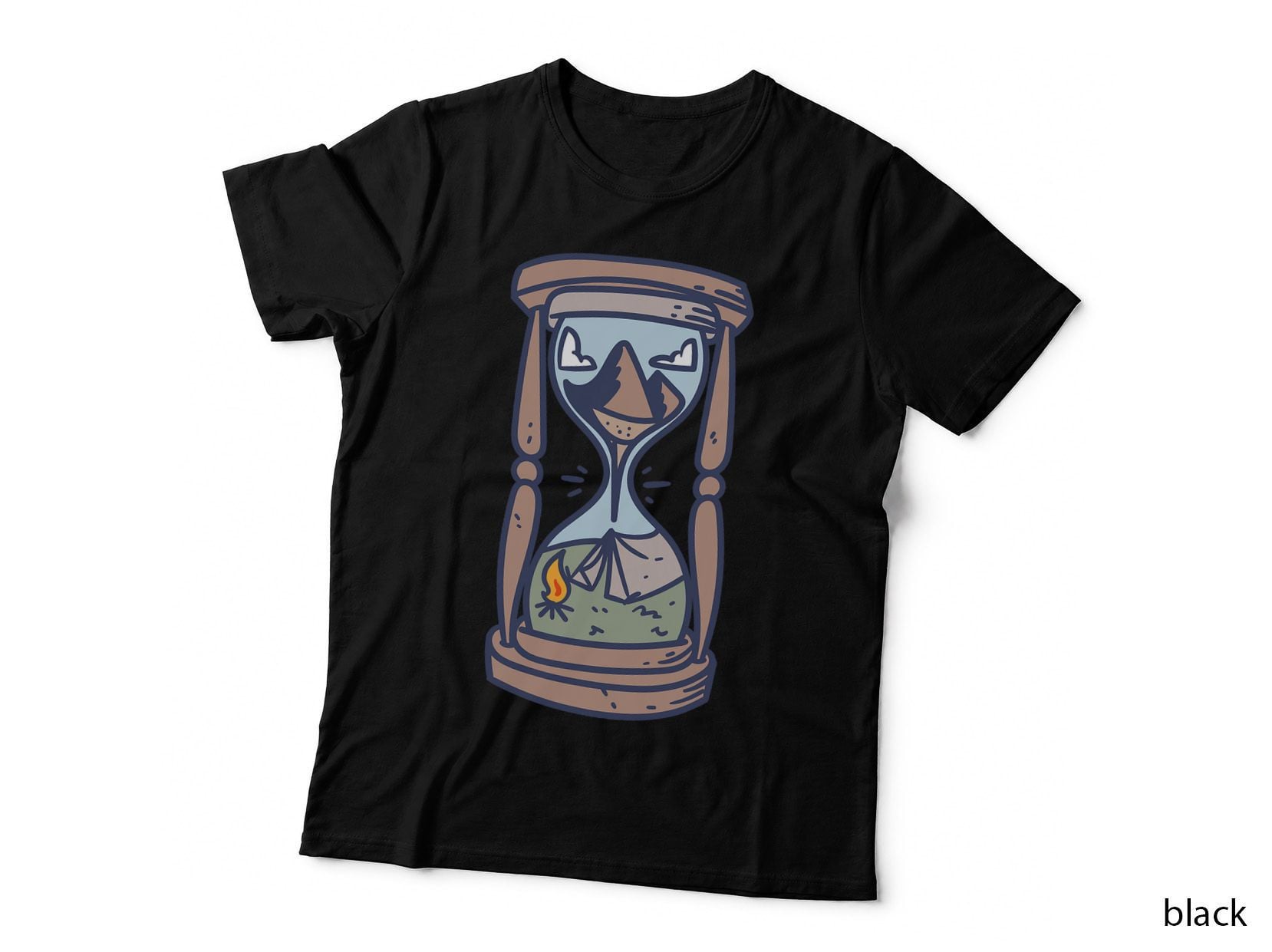 Camping Outdoor Adventure Night Campfire for Men and Kids T-Shirt
