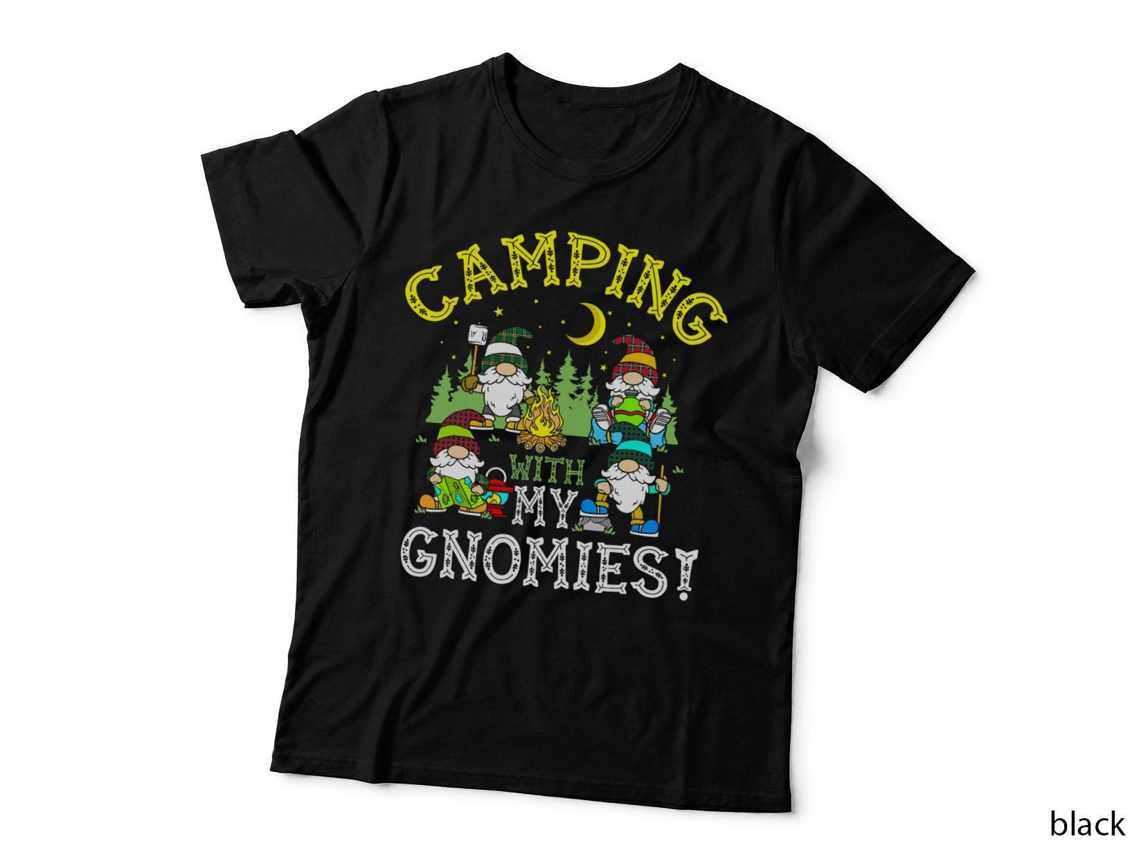 Camping with My Gnomies Camper Gnome Lover T-Shirt