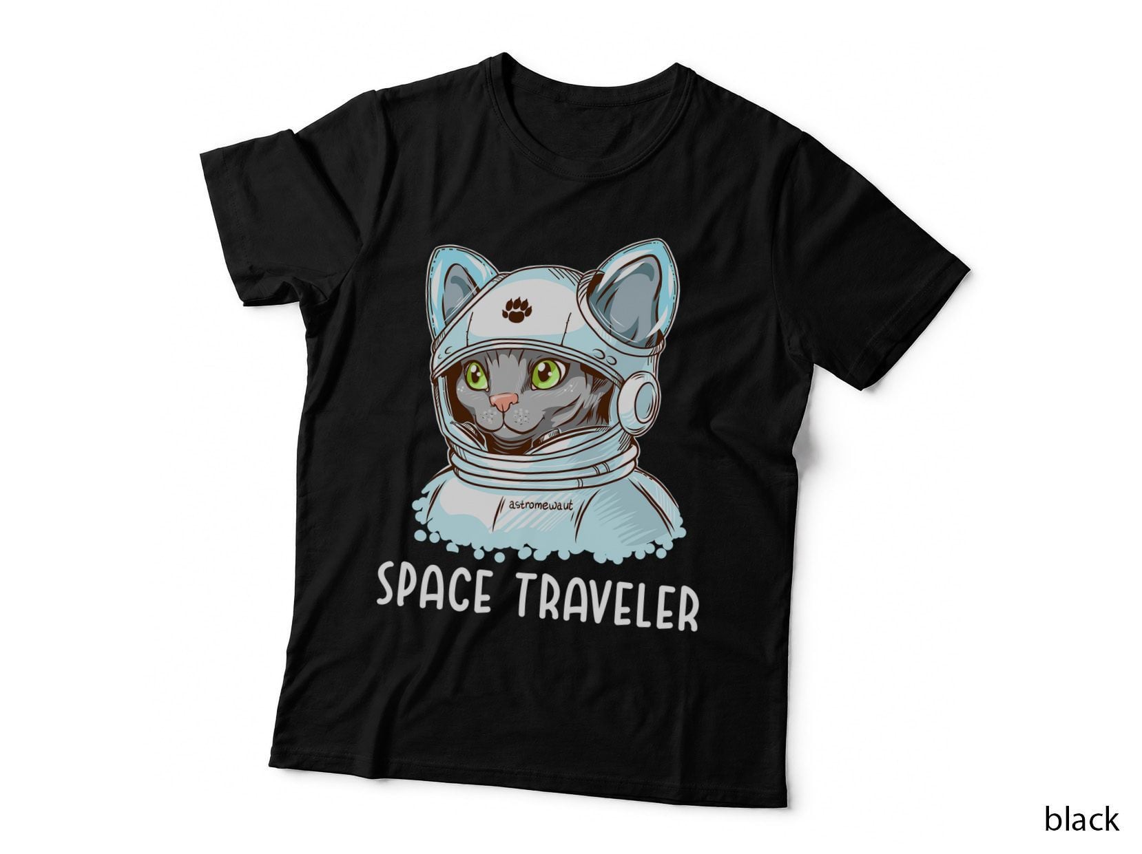 Cat Space Traveler T-Shirt, Space Adventure, Pet Lover Apparel