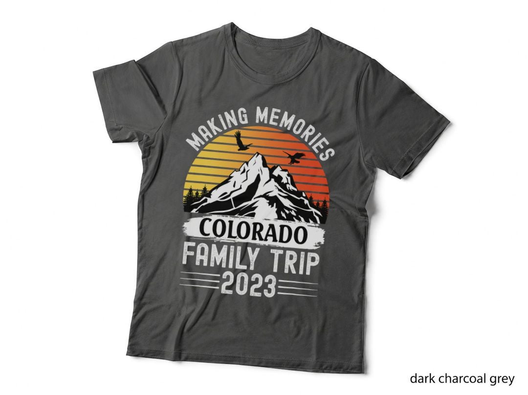 Colorado Family Vacation Mountains Camping Family Trip T-Shirt